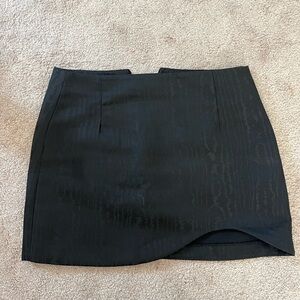Zara Jacquard Mini Skirt in Black
